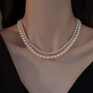 Collar doble de perlas