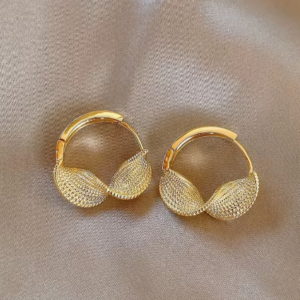 1 Par de Aretes Argollas Dorados